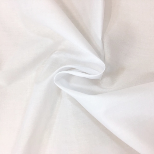 Plain Polycotton 45'' WHITE